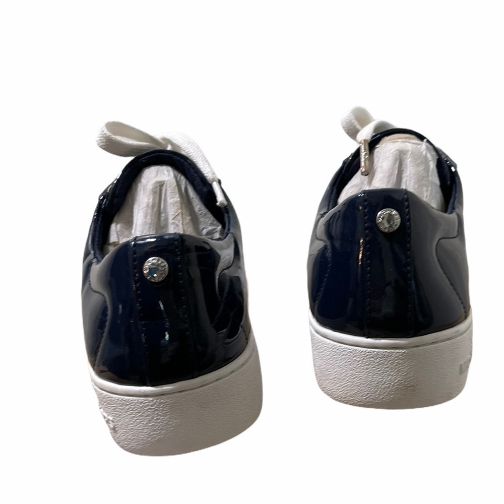 Michael Kors Lace Up Tobey White/Navy Sneakers - Picture 6 of 14